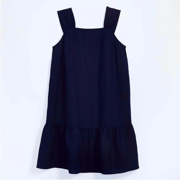 NWT LOFT Square Neck Flounce Dress - Picture 2 of 6